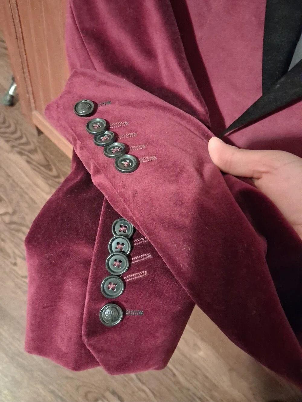 Velvet Blazer With Satin Collar - Noose & Monkey